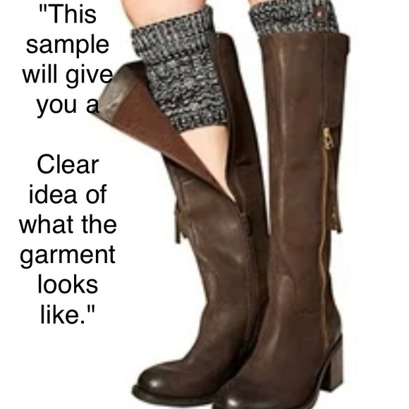 🧶Women Knitted Leg Warmers
Crochet Socks Boot Cover Color: Black - Picture 5 of 5